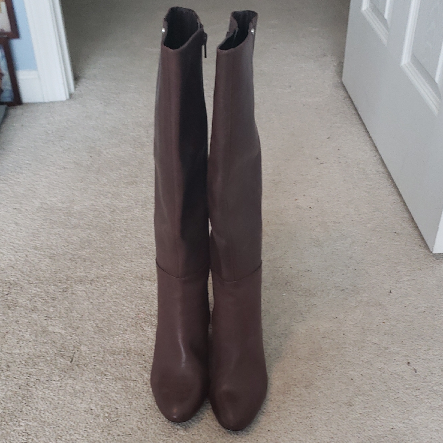 Ralph Lauren Brown Over The Knee Boots Suede